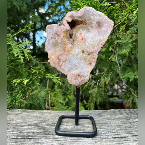 Pink Amethyst On Stand - Picture 2 of 5
